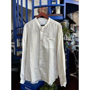 White Mountaineering Textured Woven LS  Button Down Sz 4/XL